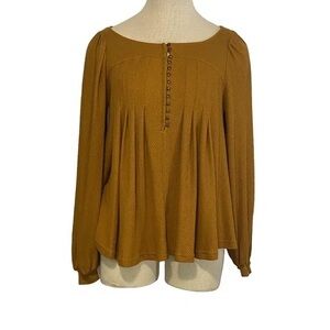 Women's Brown Long Sleeve Top